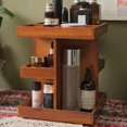 thumbnail image 4 of Zedker Desktop Storage Stand Rack Vintage MultiLevel Wood Desktop Organizer Countertop Standing Cubby Shelf Storage For Cosmetics Lipstick Sundries Versatile Wooden Clearance, 4 of 8