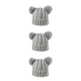 thumbnail image 3 of Qarigey Gorro con bolas de pompones esponjosos, tocado a la moda, orejeras plegables, gorros de gran elasticidad, hermoso regalo para niños, Gary Type1 NO1 Qarigey CBP255407, 3 of 6