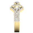 thumbnail image 3 of Dazzlingrock Collection 1.65 Carat (ctw) 14K White Diamond Bridal Engagement Ring With Two Band Set, Yellow Gold, Size 9, 3 of 4