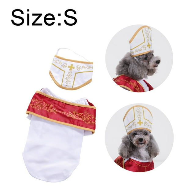 Pope Dog Costume Halloween Holy Hound Dog Costume Cute Holy Father Dog Costume Walmart