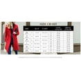 thumbnail image 5 of FUNING Women's Basic Designed Notch Lapel Double Breasted Mid-Long Wool Pea Coat, 5 of 5