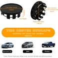 thumbnail image 2 of 4PCS Wheel Center Caps, Snap-in Plastic Wheel Center Hub Cap Cover, Car Rim Hub Caps with 2.13 Inch (54mm) Outer Diameter and 1.97 Inch (50mm) Inner Diameter, Car Accessories (Black), 2 of 6
