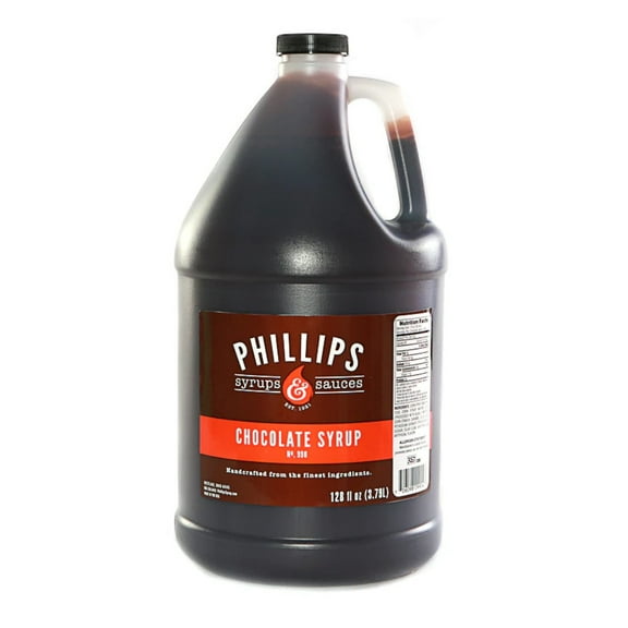 Phillips Chocolate Dessert Syrup, Fountain, Milkshake, Sauce | 1 Gallon