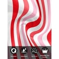 thumbnail image 7 of Red Pink Stripe Cloth Napkins Set of 4 Reusable Dinner Napkins, Geometric White Vertical Striped Cocktail Napkin Washable Table Napkins for Wedding/Holiday Party/Baby Shower 20"x20", 7 of 7