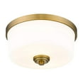 thumbnail image 3 of Z-Lite 220F2-HBR Arlington 21-Inch Mount Ceiling Light, Heritage Brass, 3 of 5