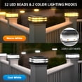 thumbnail image 3 of Luces solares tipo poste EXCMARK, paquete de 12 unidades, impermeables, modo dual, 3 of 7