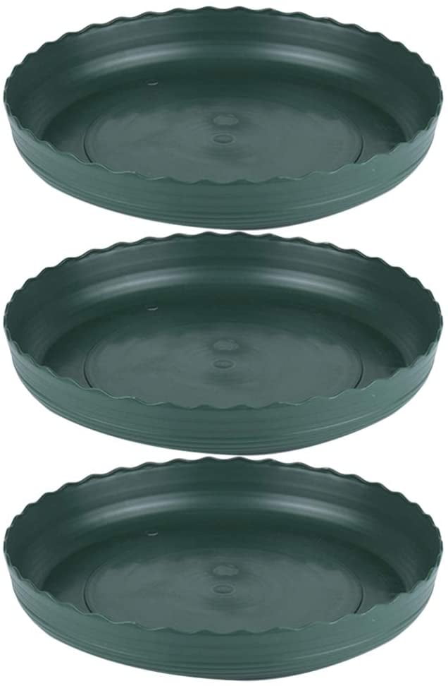 3pcs Plastic Planter Pot Saucers Trays Round Flower Pot Trays Terra