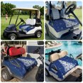 thumbnail image 6 of Golf Cart Seat Covers for 2 Seater,Navy Blue Christmas Tree Microfiber Cart Seat Towel Blanket,Balls Snowflake Xmas Tree Absorbent Breathable Non Slip Bench Seats Protector for Golf Course 51"x31", 6 of 9