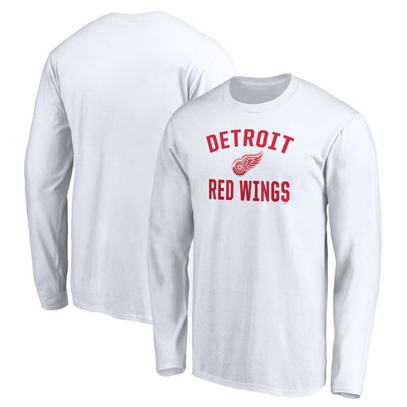 Men's White Detroit Red Wings Victory Arch Long Sleeve T-Shirt