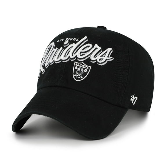 Women's '47  Black Las Vegas Raiders Ariana Clean Up Adjustable Hat