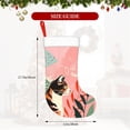 thumbnail image 4 of Salouo Colorful Cat With Flowers Print Christmas Stockings,Large Xmas Stocking Set of 1 Holiday and Farmhouse Stocking for Christmas Holiday Party Decoration(17.7*11 Inch), 4 of 7