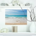 thumbnail image 1 of Design Art - Vagues Blanches Embrassant Plage Sable, 1 of 3