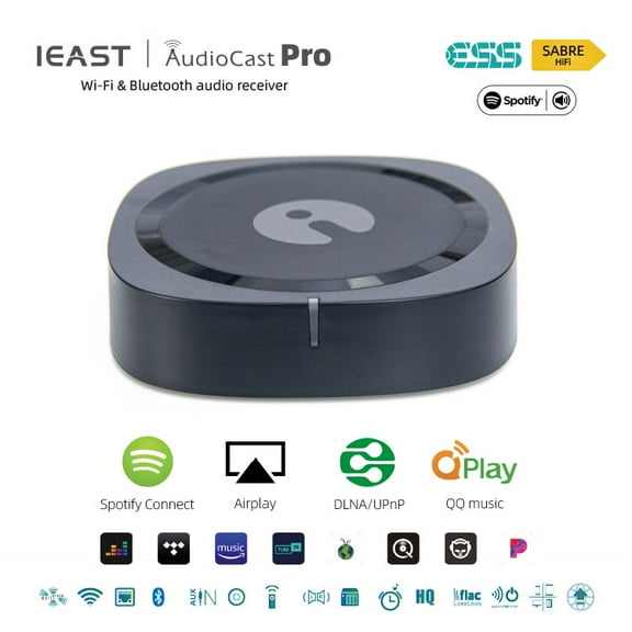 IEAST AudioCast Pro M50 wireless WiFi audio receiver multi room airplay Bluetooth 5.0 music box hifi system spotify tidal pando