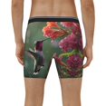 thumbnail image 2 of Men's Boxer Briefs, Humming Bird 1 Soft and Breathable Mens Underwear Boxer Briefs With Widen Waist, 2 of 5