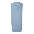 thumbnail image 5 of Women's Slim Cropped Hoodie Drawstring Athleisure Sleeveless Casual Dress Comfortable Stylish Solid Color Summer Outfit 2025 Vacation Dress Stylish Beach Sundress, 5 of 8