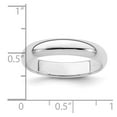 thumbnail image 5 of 925 Sterling Silver 4mm Half Round.5 Band Ring Size 4.5, 5 of 5