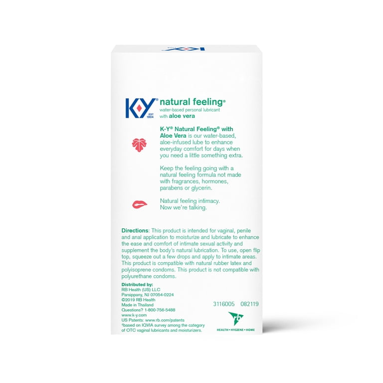 ky natural feeling lubricant reviews K-Y Natural Feeling Water Based Lube with Aloe Vera, Condom-Friendly Travel  Size Personal Lubricant, 2.5 fl oz main image 0