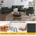 thumbnail image 2 of Pingliang Home Living Room Furniture Set,Sectional Sofa with Storage Ottoman and Loveseat and Accent Chair,Modern L Shape Couch with Storage Pockets,Modern 6 Seater Set for Living Room Apartment APT, 2 of 7