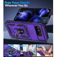 thumbnail image 4 of KOMI for Google Pixel 9a Case with Slide Camera Cover HD Screen Protector [Military Grade 16ft. Drop Tested] Magnetic Ring Holder Kickstand Protective Phone Case for Google Pixel 9A 2025 (6.3 inch), 4 of 5