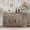 Gray, variant on Yiwa 55" Large Buffet Sideboard Cabinet with 4 Doors & 3 Drawers, Kitchen Storage Coffee Bar, Adjustable Shelf, Engineered Wood, for Dining Room Living Room