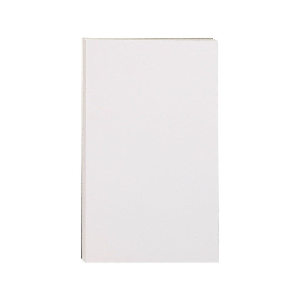 Staples Message Pads 5" x 8" Unruled White 100 Sh./Pad 12 Pads/PK
