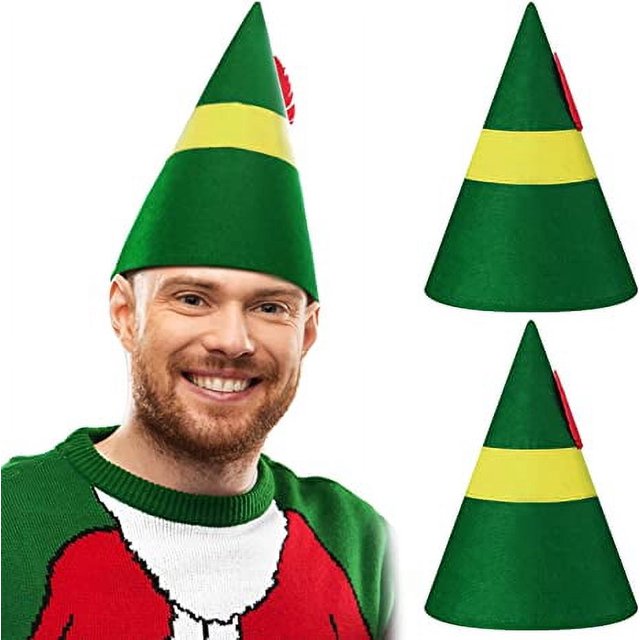piezas sombrero de Navidad accesorios de disfraz de elfo navideño de Halloween E