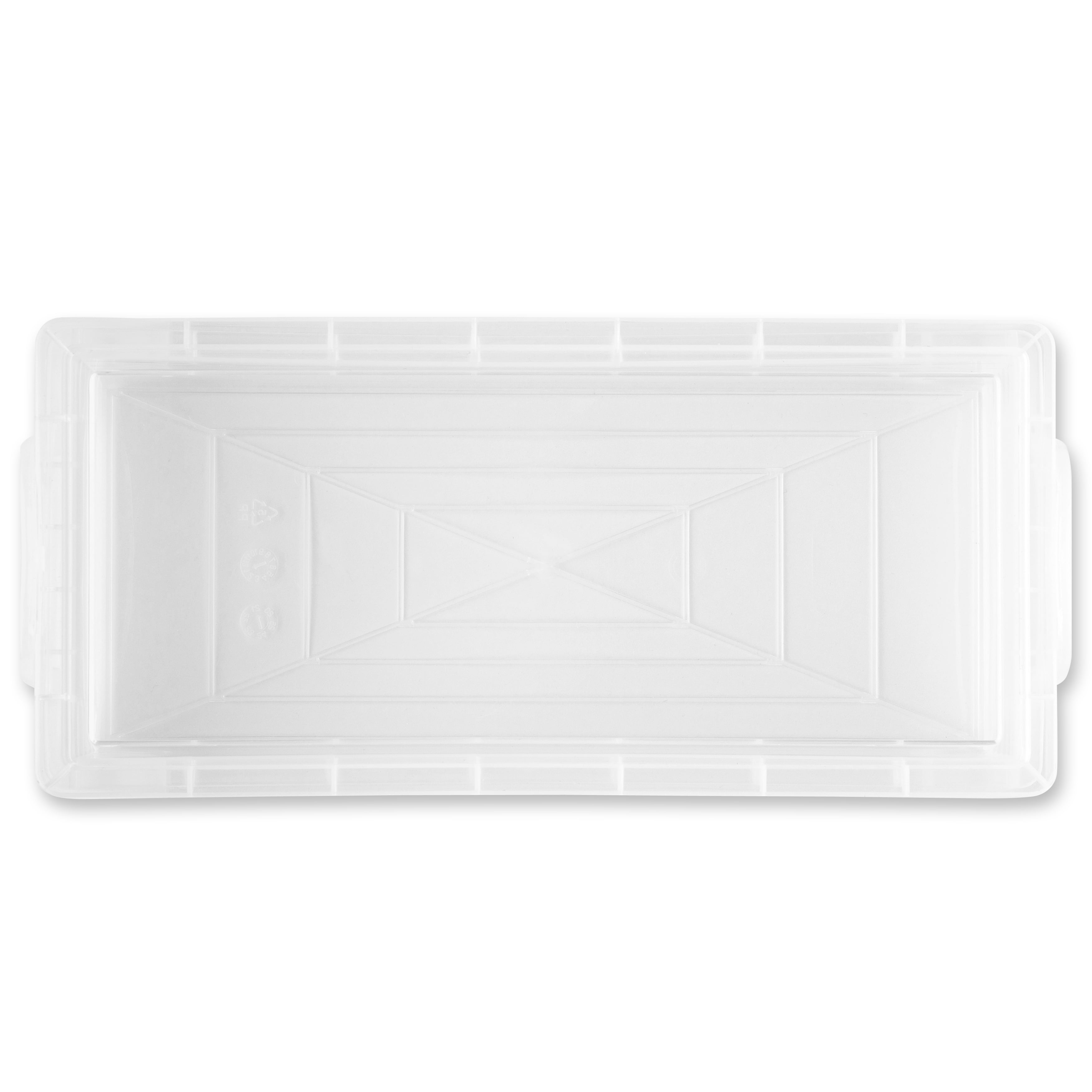 Simply Tidy Durable Plastic Pencil Cases, Clear, 12 Count, 12 Pack