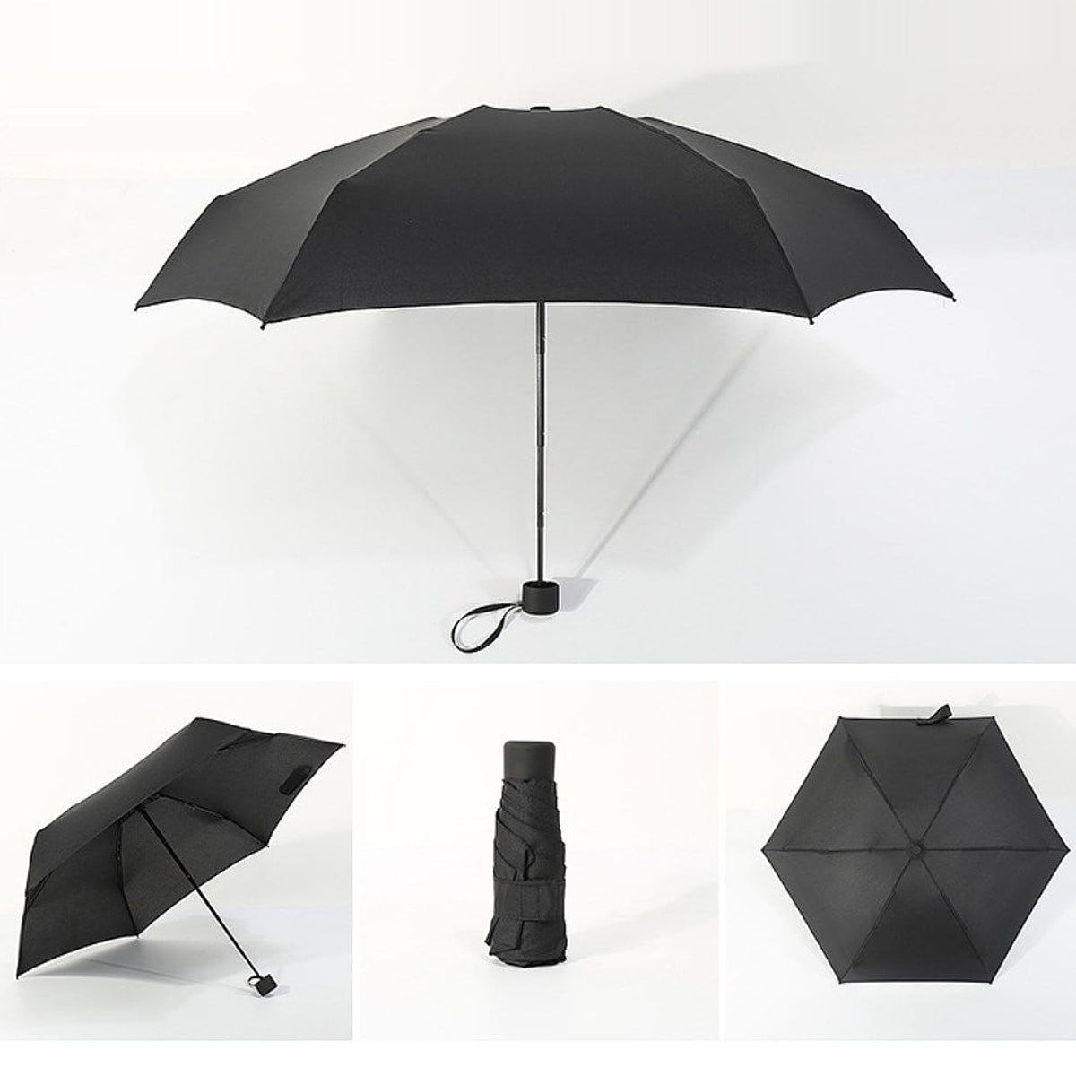 Folding Mini Lightweight Umbrella Compact Anti UV Rain Sun Parasol 5