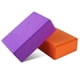 thumbnail image 2 of Yoga Pilates Bricks High Density EVA Block Sports Exercise Fitness Gym Workout Stretching Aid (Orange), 2 of 3