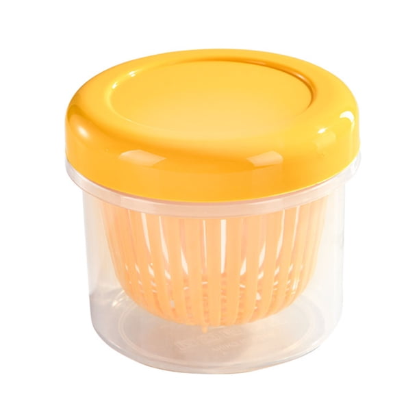CAJA DE ALMACENAMIENTO DE ALIMENTOS DE DRENAJE, RESTIENTE DE ALIMESS DE REFRIGERADOR INOFENSIVO LIVIANOS APILABLES FACLES DE LIMPIZA FÁCLE PARA FRUTA PARA CEBOLLETA PICADA