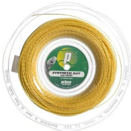 Prince Synthetic Gut with Duraflex 16g Yellow Tennis String Reel