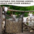 thumbnail image 2 of Feeding Hay Net Hay Feeder Hay Bag Horse Hay Net Horse Hay Bag,Black, 2 of 5