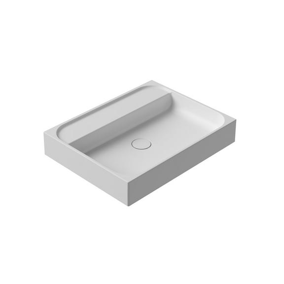 Ws Bath Collections Unit Plus 60A.00 Unit Plus 23-5/8" Rectangular Ceramic Vessel / Wall