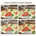 thumbnail image 7 of ODIKA 4'x6' Green Red Blossom Elegance Inspired by Washable Area Rug Floral Symphony with Vintage Charm and Grace Stain Resistant, Low Pile, Easy Care for Dorm Room, Small Living, 7 of 7