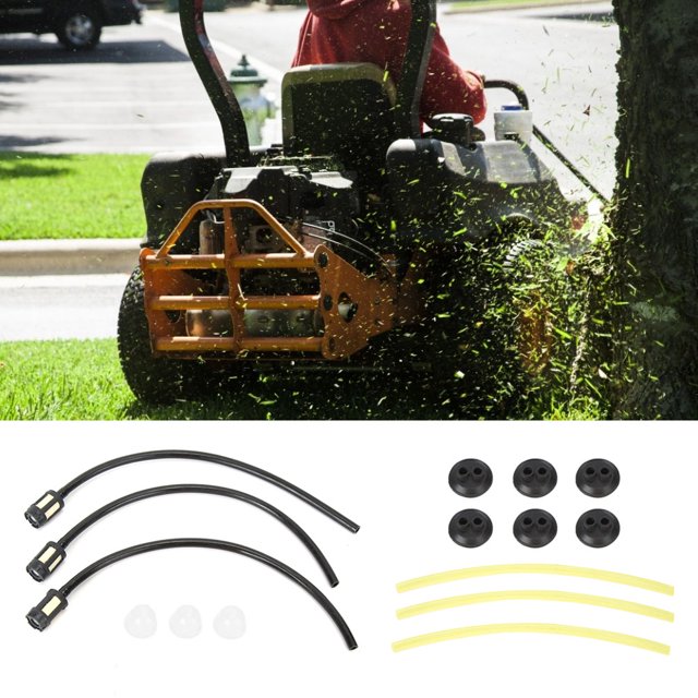 Manguera De Combustible Manguera De Combustible Para Recortadora Piezas De Cortacésped 6 Piezas Manguera De Combustible Conjunto De Tubería Accesorios De Repuesto Para Cortadora Cergrey Lawn Mower Parts