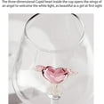 thumbnail image 5 of MANMAOHE 17oz Crystal Red Wine Glasses Set of 2 Romantic Heart Shaped Wine Glasses Creative Cocktail Drinking Glasses Unique Wine Goblet Clear Glass Cups for Wedding Valentine Partys(500ml), 5 of 8