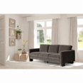 thumbnail image 5 of CRO Decor Gray Fabric Swivel Sofa with Ergonomic Support Modern Armchair, 5 of 5