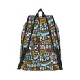 thumbnail image 3 of Naloa Canvas Backpack for Men Women Barbeque Print Rucksack Casual Travel Daypack Large and Small Durable College Tote Satchel Bookbag for Teens, 3 of 8