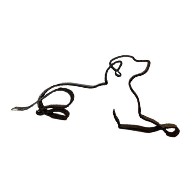 simhoa Abstract Animal Figurines Bedroom Office Dogs Sculptures Decorative Ornament H H
