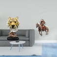 thumbnail image 2 of Escultura de cabeza de tigre, estatua moderna, figura de cabeza de animal, adorno de caballero de resina acrílica, decoración de mesa adecuada para do, 2 of 8