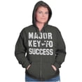 thumbnail image 3 of Major Key Success Motivational Zip Up Hoodie Men's Women's Brisco Brands X, 3 of 6