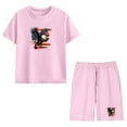 thumbnail image 6 of CHUMUD Boys 4th of July Shorts Sets 2 Piece Eagle Soaring Graphic T-Shirt & Pull on Elastic Shorts Red White Blue Tees Stars Stripes Shirts Kids American Flag Clothes Size 4-13, 6 of 9