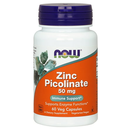 NOW Supplements, Zinc Picolinate 50 mg, 60 Veg (Best Zinc Supplement Australia)