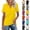 #03 Yellow, variant on DENGDENG Women's Cotton Short Sleeve V Neck Polo Shirts Collared Tops Golf Shirt Work Casual Summer Tee, #03 Blue XXL