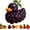 Grape, variant on Whimsical Fruit-Themed Duck Figurines, Playful & Charming Decor, Adorable Fruit Ducks Decoration, Creative Fruit Themed Duckies Ornaments, Unique Rubber Duck Desktop Ornament(Peach)