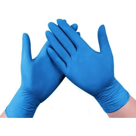 100 Pcs Nitrile Disposable Gloves - Soft Industrial Grade Gloves  Nitrile Gloves 4 Mil Powder-Free  Latex-Free Protective Gloves  Ambidextrous  Soft and Comfortable  Size Large