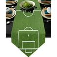 thumbnail image 2 of Soccer Balls Football Field Table Runners Modern Home Kitchen Dining Tablecloths Wedding Party Table Decoration Table Runner, 2 of 5
