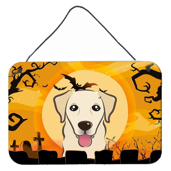 Carolines Treasures BB1810DS812 Halloween Golden Retriever Wall and Door Hanging Prints