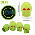 thumbnail image 2 of 4PCS Luminous Skull Tire Valve Caps – Universal Car Accessories, Handmade Rhinestone Stem Covers, Glowing Wheel Nozzles for Cars, Motorcycles & Bikes, 2 of 3