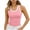 381#Pink, variant on Womens Sleeveless Scoop Neck Tank Top Ribbed Fitted Summer Basic Slim Cute Tops Gray S
